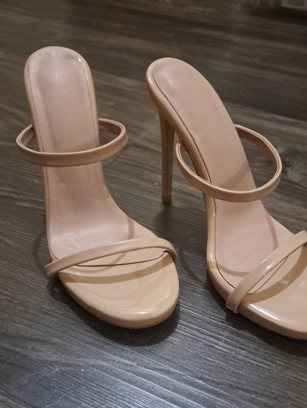 Women's Nude Handmade Stiletto Heels 7.5